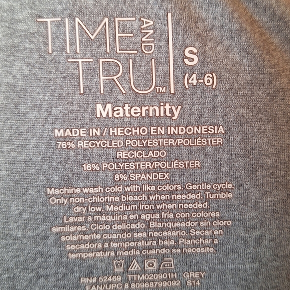 TIME and TRU maternity t-shirt. Size S (4-6) - Picture 5 of 5